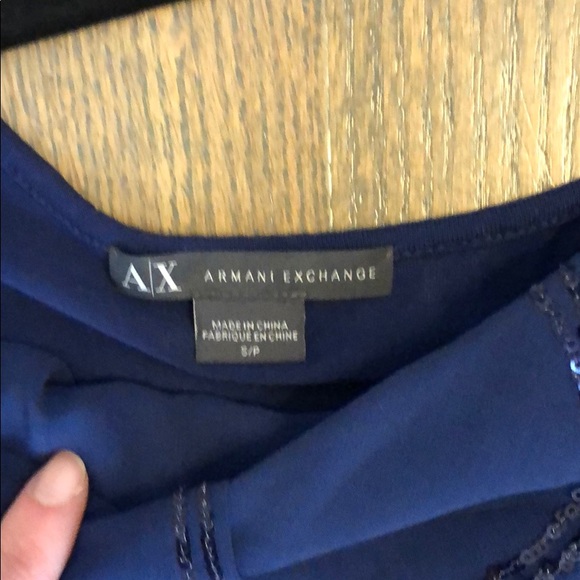 Armani Exchange Blue Sequins Tank - Picture 3 of 3